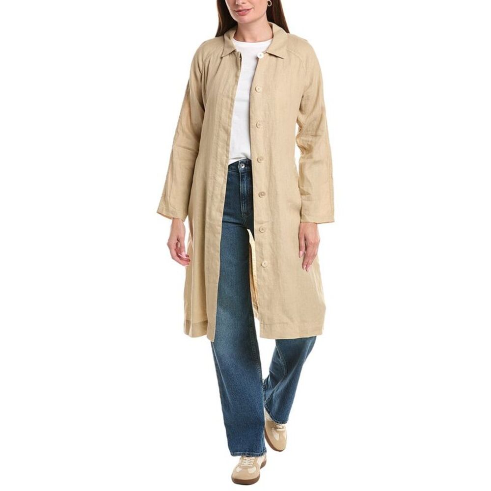Michael Stars Womens  Belinda Linen Jacket, Brown